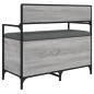 vidaXL Sitzbank mit Stauraum Grau Sonoma 85,5x42x73,5 cm Holzwerkstoff vidaXL Sitzbank mit Stauraum Grau Sonoma 85,5x42x73,5 cm Holzwerkstoff