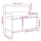 vidaXL Sitzbank mit Stauraum Grau Sonoma 85,5x42x73,5 cm Holzwerkstoff vidaXL Sitzbank mit Stauraum Grau Sonoma 85,5x42x73,5 cm Holzwerkstoff