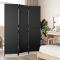 vidaXL Paravent 3-tlg. Schwarz Poly Rattan vidaXL Paravent 3-tlg. Schwarz Poly Rattan