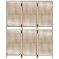 vidaXL Paravent 3-tlg. Beige Poly Rattan vidaXL Paravent 3-tlg. Beige Poly Rattan