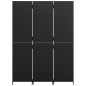 vidaXL Paravent 3-tlg. Schwarz Poly Rattan vidaXL Paravent 3-tlg. Schwarz Poly Rattan