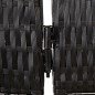 vidaXL Paravent 3-tlg. Schwarz Poly Rattan vidaXL Paravent 3-tlg. Schwarz Poly Rattan