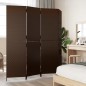 vidaXL Paravent 4-tlg. Braun Poly Rattan vidaXL Paravent 4-tlg. Braun Poly Rattan