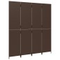 vidaXL Paravent 4-tlg. Braun Poly Rattan vidaXL Paravent 4-tlg. Braun Poly Rattan