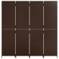 vidaXL Paravent 4-tlg. Braun Poly Rattan vidaXL Paravent 4-tlg. Braun Poly Rattan