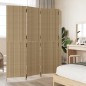 vidaXL Paravent 4-tlg. Beige Poly Rattan vidaXL Paravent 4-tlg. Beige Poly Rattan