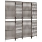 vidaXL Paravent 4-tlg. Braun Poly Rattan vidaXL Paravent 4-tlg. Braun Poly Rattan