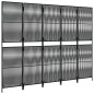 vidaXL Paravent 5-tlg. Schwarz Poly Rattan vidaXL Paravent 5-tlg. Schwarz Poly Rattan