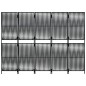 vidaXL Paravent 5-tlg. Schwarz Poly Rattan vidaXL Paravent 5-tlg. Schwarz Poly Rattan