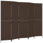vidaXL Paravent 5-tlg. Braun Poly Rattan vidaXL Paravent 5-tlg. Braun Poly Rattan