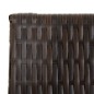 vidaXL Paravent 5-tlg. Braun Poly Rattan vidaXL Paravent 5-tlg. Braun Poly Rattan
