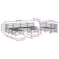 vidaXL 9-tlg. Garten-Lounge-Set Massivholz Kiefer vidaXL 9-tlg. Garten-Lounge-Set Massivholz Kiefer