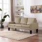vidaXL 3-Sitzer-Sofa Cappuccino-Braun Kunstleder vidaXL 3-Sitzer-Sofa Cappuccino-Braun Kunstleder