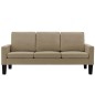 vidaXL 3-Sitzer-Sofa Cappuccino-Braun Kunstleder vidaXL 3-Sitzer-Sofa Cappuccino-Braun Kunstleder