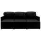 vidaXL Modulares 3-Sitzer Schlafsofa Schwarz Kunstleder vidaXL Modulares 3-Sitzer Schlafsofa Schwarz Kunstleder