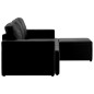 vidaXL Modulares 3-Sitzer Schlafsofa Schwarz Kunstleder vidaXL Modulares 3-Sitzer Schlafsofa Schwarz Kunstleder