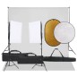 vidaXL Fotostudio-Set mit Beleuchtung, Hintergrund und Reflektor vidaXL Fotostudio-Set mit Beleuchtung, Hintergrund und Reflektor
