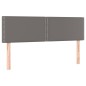 vidaXL Boxspringbett mit Matratze Grau 140x190 cm Kunstleder vidaXL Boxspringbett mit Matratze Grau 140x190 cm Kunstleder