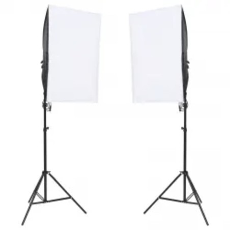 vidaXL Fotostudio-Set mit Beleuchtung, Hintergrund und Reflektor