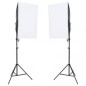 vidaXL Fotostudio-Set mit Beleuchtung, Hintergrund und Reflektor vidaXL Fotostudio-Set mit Beleuchtung, Hintergrund und Reflektor