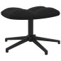 vidaXL Relaxsessel mit Hocker Schwarz Samt vidaXL Relaxsessel mit Hocker Schwarz Samt