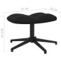 vidaXL Relaxsessel mit Hocker Schwarz Samt vidaXL Relaxsessel mit Hocker Schwarz Samt