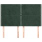 vidaXL Kopfteile 4 Stk. Dunkelgrün 72x5x78/88 cm Samt