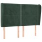 vidaXL Kopfteil mit Ohren Dunkelgrün 147x23x118/128 cm Samt vidaXL Kopfteil mit Ohren Dunkelgrün 147x23x118/128 cm Samt