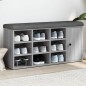 vidaXL Schuhbank Grau Sonoma 102x32x50 cm Holzwerkstoff vidaXL Schuhbank Grau Sonoma 102x32x50 cm Holzwerkstoff