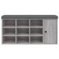 vidaXL Schuhbank Grau Sonoma 102x32x50 cm Holzwerkstoff vidaXL Schuhbank Grau Sonoma 102x32x50 cm Holzwerkstoff