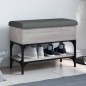 vidaXL Schuhbank Grau Sonoma 62x32x45 cm Holzwerkstoff vidaXL Schuhbank Grau Sonoma 62x32x45 cm Holzwerkstoff