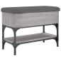 vidaXL Schuhbank Grau Sonoma 62x32x45 cm Holzwerkstoff vidaXL Schuhbank Grau Sonoma 62x32x45 cm Holzwerkstoff