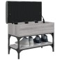 vidaXL Schuhbank Grau Sonoma 62x32x45 cm Holzwerkstoff vidaXL Schuhbank Grau Sonoma 62x32x45 cm Holzwerkstoff