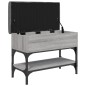vidaXL Schuhbank Grau Sonoma 62x32x45 cm Holzwerkstoff vidaXL Schuhbank Grau Sonoma 62x32x45 cm Holzwerkstoff
