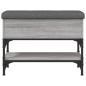vidaXL Schuhbank Grau Sonoma 62x32x45 cm Holzwerkstoff vidaXL Schuhbank Grau Sonoma 62x32x45 cm Holzwerkstoff