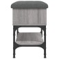 vidaXL Schuhbank Grau Sonoma 62x32x45 cm Holzwerkstoff vidaXL Schuhbank Grau Sonoma 62x32x45 cm Holzwerkstoff