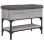 vidaXL Schuhbank Grau Sonoma 62x32x45 cm Holzwerkstoff vidaXL Schuhbank Grau Sonoma 62x32x45 cm Holzwerkstoff