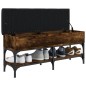 vidaXL Schuhbank Räuchereiche 102x32x45 cm Holzwerkstoff vidaXL Schuhbank Räuchereiche 102x32x45 cm Holzwerkstoff