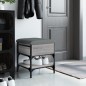 vidaXL Schuhbank Grau Sonoma 42x42x45 cm Holzwerkstoff vidaXL Schuhbank Grau Sonoma 42x42x45 cm Holzwerkstoff