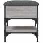vidaXL Schuhbank Grau Sonoma 42x42x45 cm Holzwerkstoff vidaXL Schuhbank Grau Sonoma 42x42x45 cm Holzwerkstoff