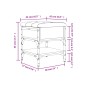 vidaXL Schuhbank Grau Sonoma 42x42x45 cm Holzwerkstoff vidaXL Schuhbank Grau Sonoma 42x42x45 cm Holzwerkstoff
