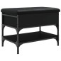 vidaXL Schuhbank Schwarz 62x42x45 cm Holzwerkstoff vidaXL Schuhbank Schwarz 62x42x45 cm Holzwerkstoff