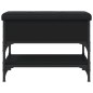 vidaXL Schuhbank Schwarz 62x42x45 cm Holzwerkstoff vidaXL Schuhbank Schwarz 62x42x45 cm Holzwerkstoff
