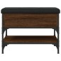 vidaXL Schuhbank Braun Eichen-Optik 62x42x45 cm Holzwerkstoff vidaXL Schuhbank Braun Eichen-Optik 62x42x45 cm Holzwerkstoff