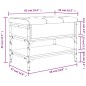 vidaXL Schuhbank Braun Eichen-Optik 62x42x45 cm Holzwerkstoff vidaXL Schuhbank Braun Eichen-Optik 62x42x45 cm Holzwerkstoff