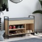 vidaXL Schuhbank Sonoma-Eiche 85,5x32x57,5 cm Holzwerkstoff vidaXL Schuhbank Sonoma-Eiche 85,5x32x57,5 cm Holzwerkstoff
