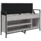 vidaXL Schuhbank Grau Sonoma 105,5x32x57,5 cm Holzwerkstoff vidaXL Schuhbank Grau Sonoma 105,5x32x57,5 cm Holzwerkstoff
