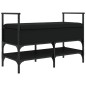vidaXL Schuhbank Schwarz 85,5x42x57,5 cm Holzwerkstoff vidaXL Schuhbank Schwarz 85,5x42x57,5 cm Holzwerkstoff
