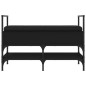 vidaXL Schuhbank Schwarz 85,5x42x57,5 cm Holzwerkstoff vidaXL Schuhbank Schwarz 85,5x42x57,5 cm Holzwerkstoff