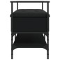 vidaXL Schuhbank Schwarz 85,5x42x57,5 cm Holzwerkstoff vidaXL Schuhbank Schwarz 85,5x42x57,5 cm Holzwerkstoff